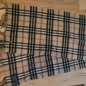 100% Classic Cashmere Nova Check Burberry scarf